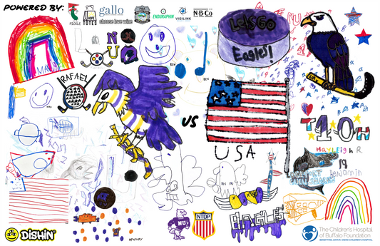SkateSkins® and Niagara University Partner with Oishei Children’s Hospital for Special Game-Worn Designs